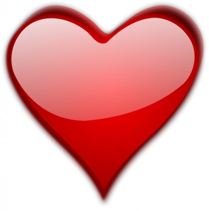 Red Heart Valentine clip art Vector clip art - Free vector for ...