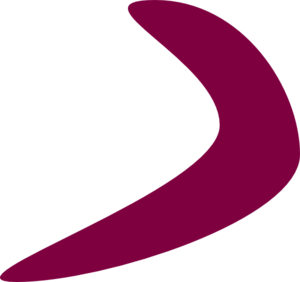 Mauve Boomerang Clip Art - vector clip art online ...