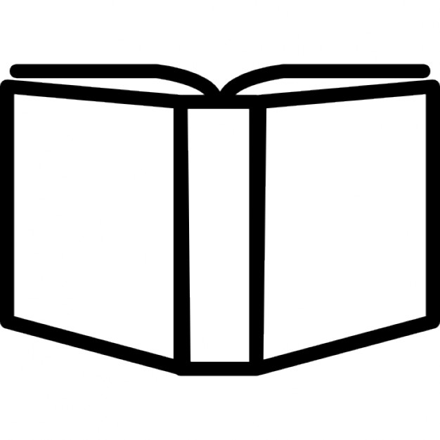 Open book outline variant inside a circle Icons | Free Download