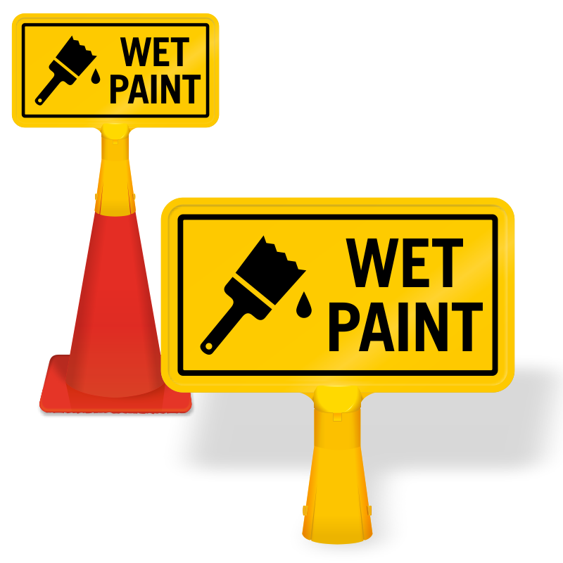 Wet Paint Signs & Tags | Best Prices Assured