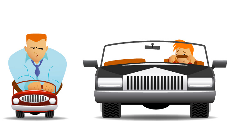 Car facing front clipart