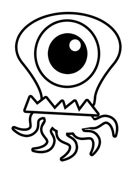 Monsters, Free printable and Coloring