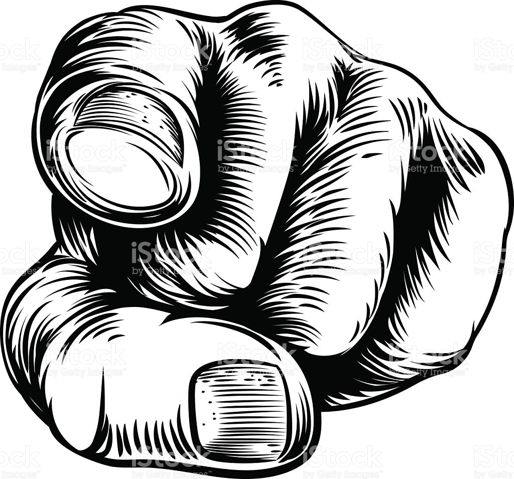 Hand Pointing Wants You Finger stock vector art 506068206 | iStock