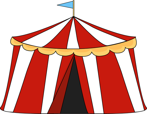 Circus tent clipart free