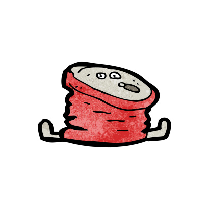 Drawing Of The Crushed Soda Can Clip Art, Vector Images ...