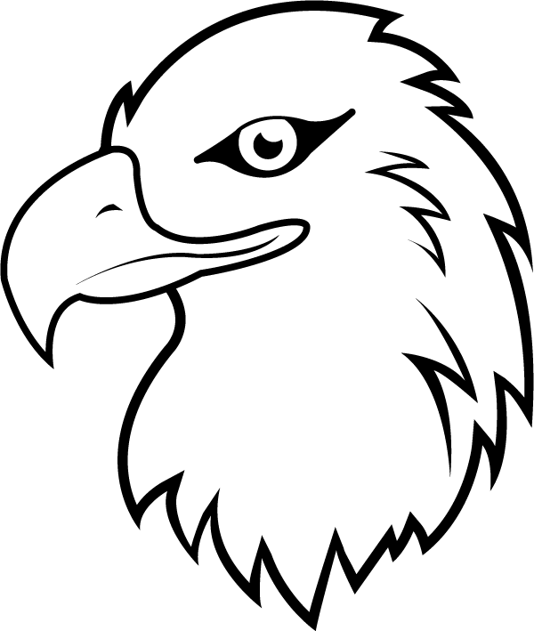 Eagle clipart black