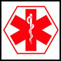 Medical alert symbol clip art