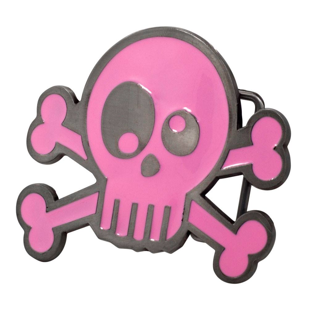 Women's Silly Joke Skull and Crossbones Funny Skeleton Belt Buckle