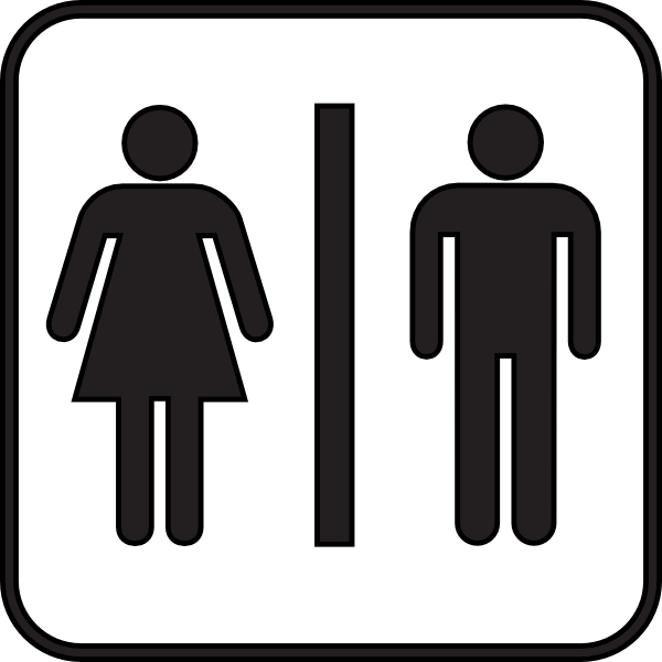 Sign For Girle Bathroom - ClipArt Best
