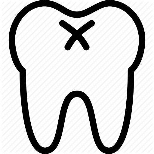 Outline of tooth clipart