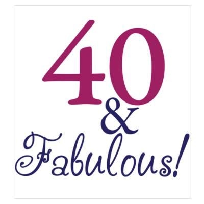 40th Birthday Clipart For Women