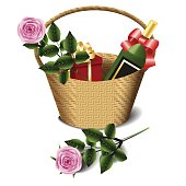 Picnic Basket Clip Art, Vector Images & Illustrations