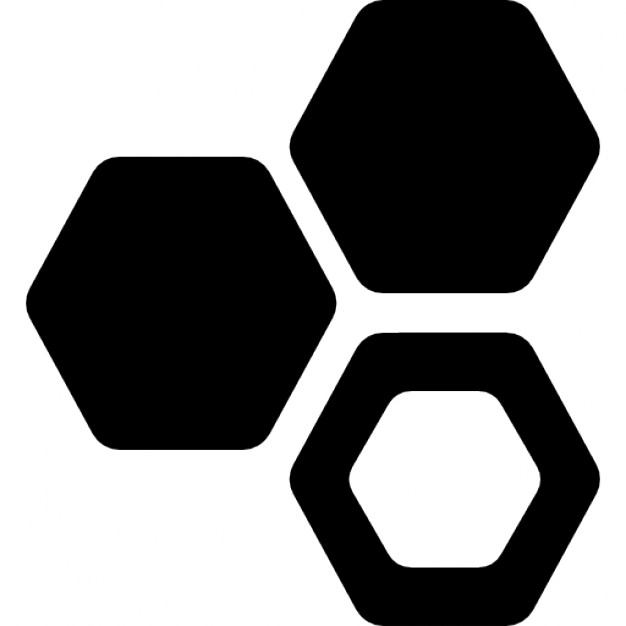 Three hexagons cell symbol Icons | Free Download