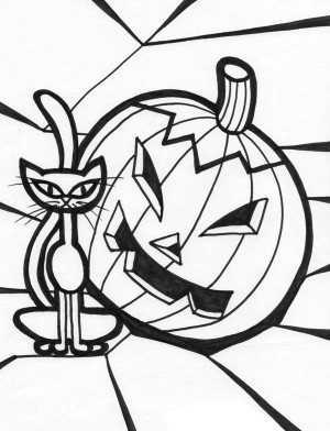 Jack O Lantern Laugh Face Coloring Page: Jack O Lantern Laugh Face ...