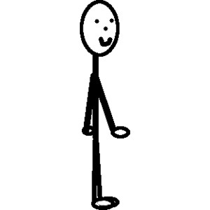 Stick Figure 1 -Side View Standing 2 - Polyvore