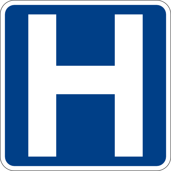 Hospital symbol clipart