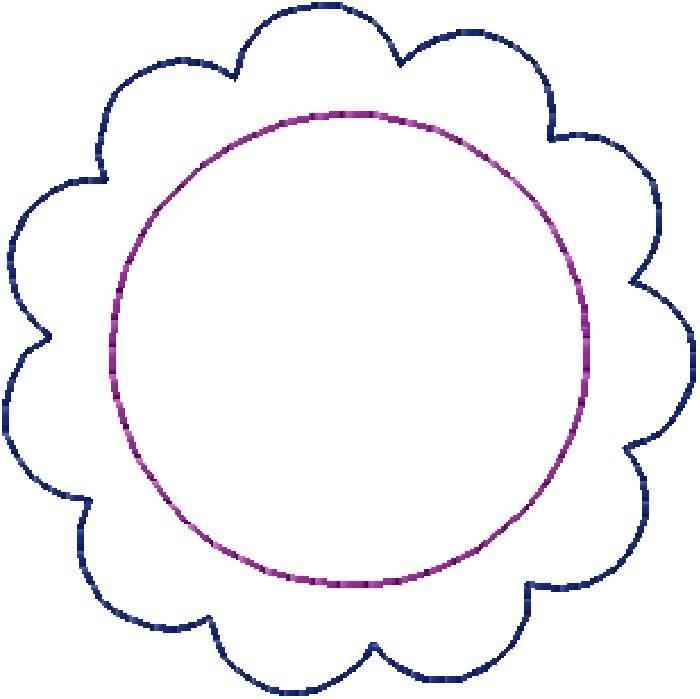 Free Scallop Clipart Image - 16700, Scallop Circle Template ~ Free ...