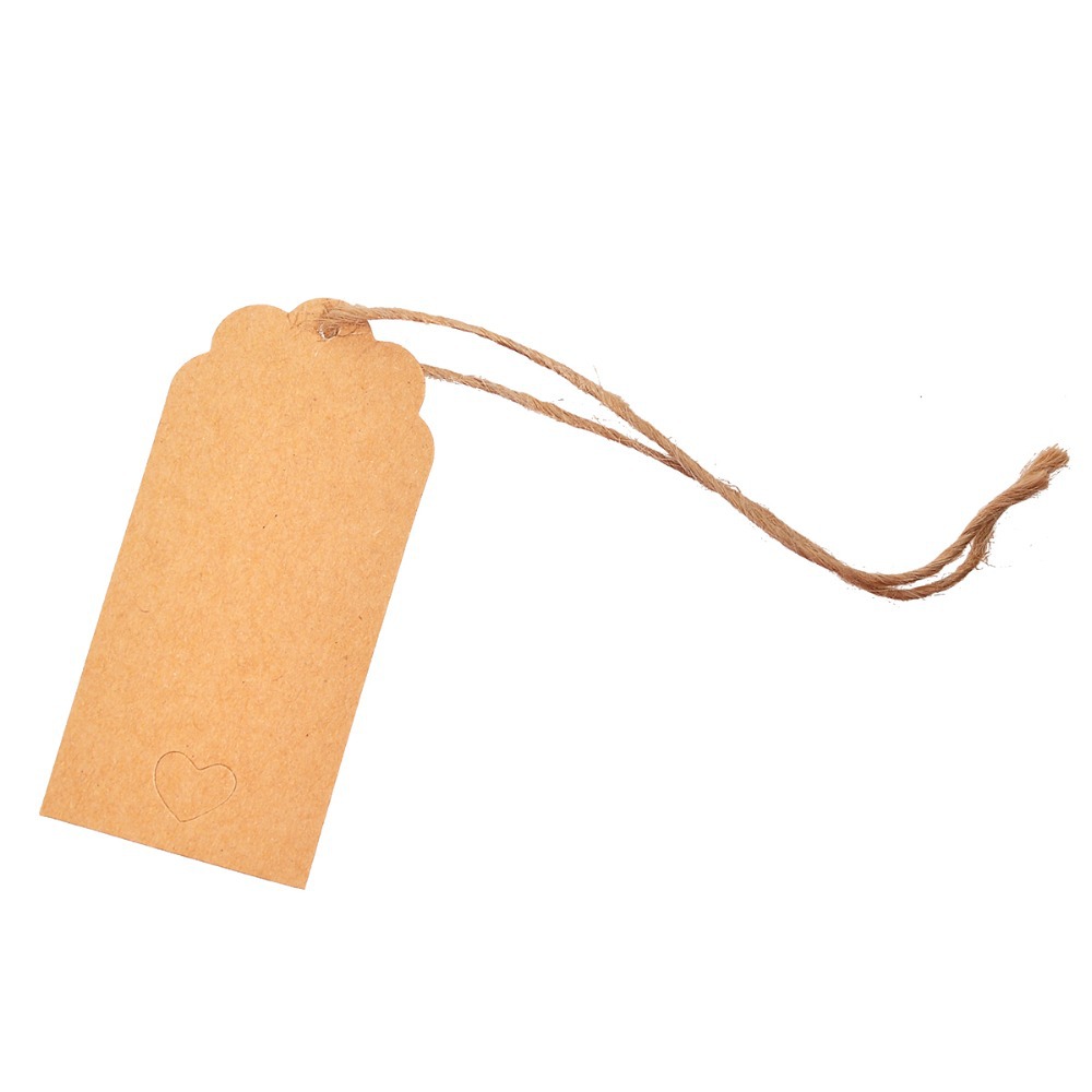 Aliexpress.com : Buy Panda 100 Brown Kraft Paper Gift Tags Wedding ...
