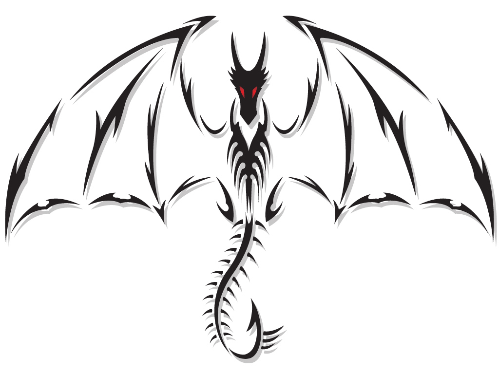 Tribal Dragon Clipart