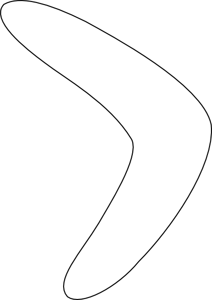 Simple Boomerang Pattern2 clip art - vector clip art online ...