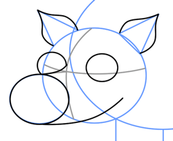 Draw Cartoon Pigs. That can fly!