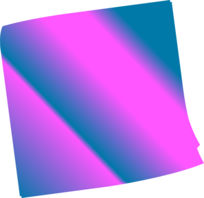 Shaded Blue Pinkn Sticky Note clip art - vector clip art online ...