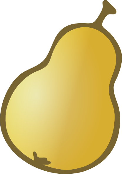 Pear Clip Art - vector clip art online, royalty free ...
