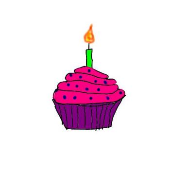 How To Draw A Birthday Cupcake, Step by Step, Food, Pop Culture ...