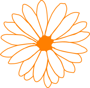 Orange Flower Clip Art - vector clip art online ...