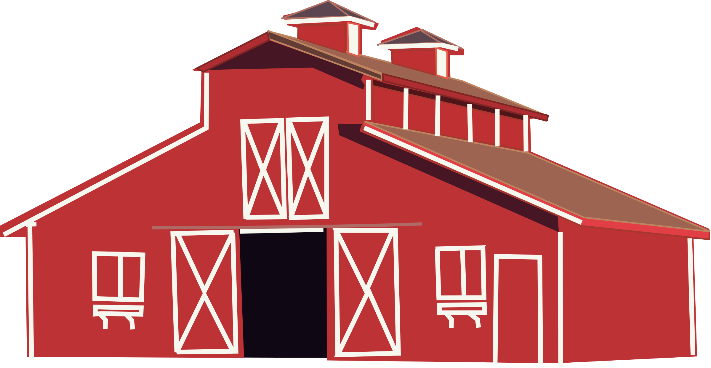 clipart red barn