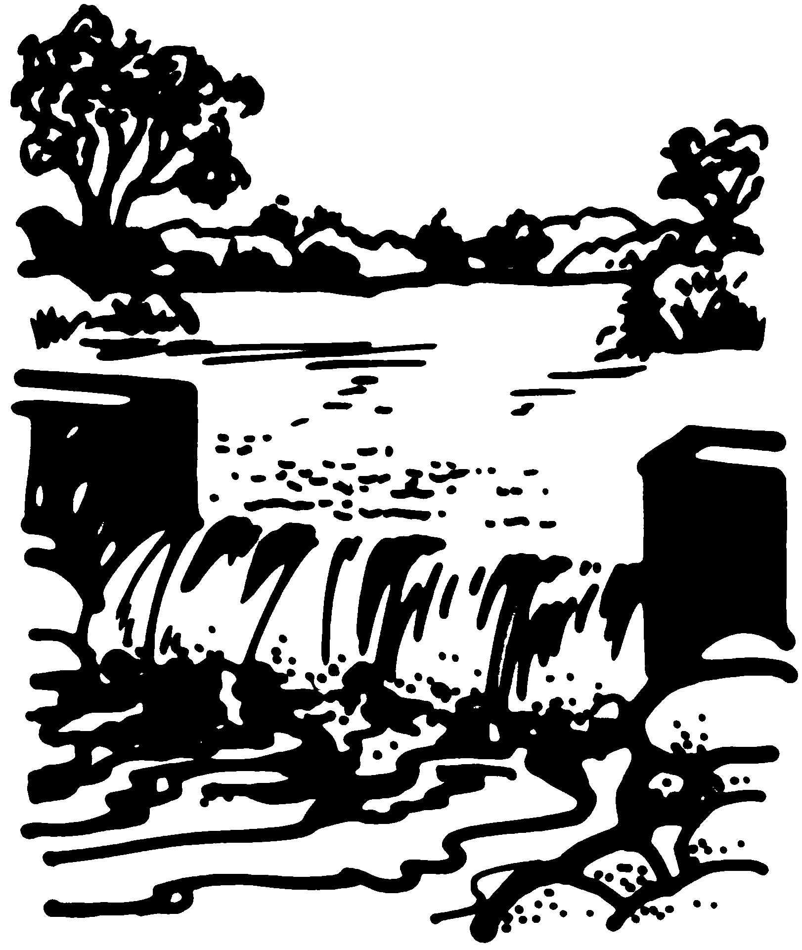 waterfall clipart