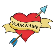 Temporary Tattoos and Fake Tattoos Add-A-Name Tattoos