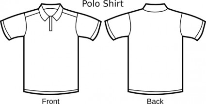 Polo Shirt Template clip art Free vector in Open office drawing ...
