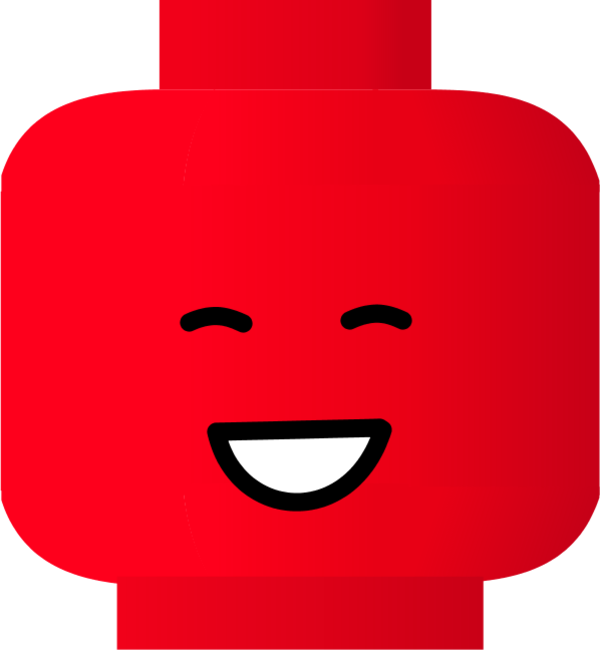 smiley face lego - vector Clip Art
