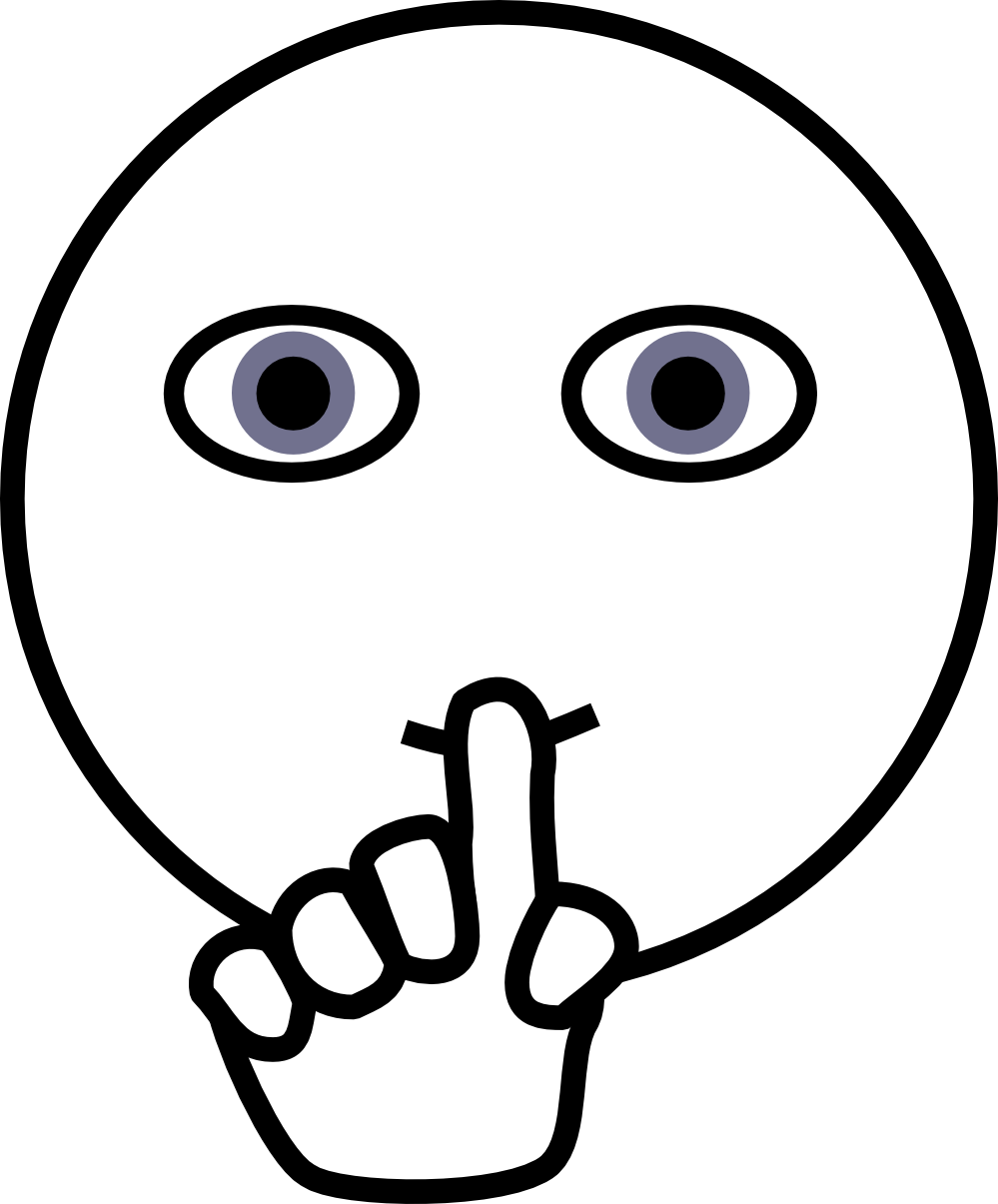 Images For > Quiet Mouth Clip Art