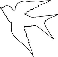 Bird Outline | Bird Template, Bird ...