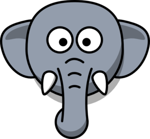 Elephant mask clipart