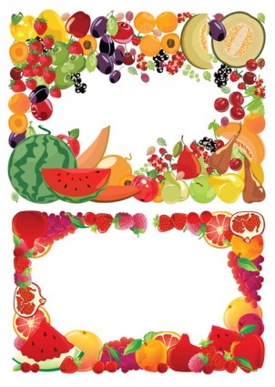 2 fruit border vector Free vector in Encapsulated PostScript eps ...