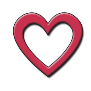 Red Heart Outline Clipart - Free Clipart Images
