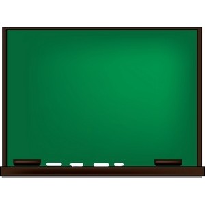 Chalkboard Clipart Image - A Blank Chalkboard - Polyvore