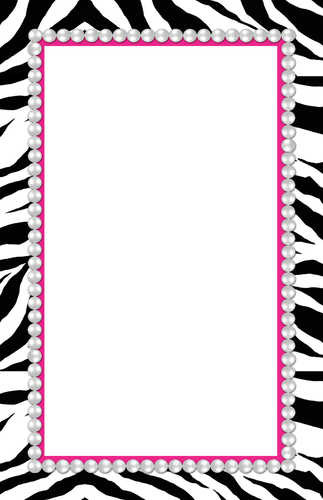 Free Zebra Print Border
