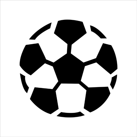 Stencils | Super Sized | Soccer ball Stencil - stencilease.com