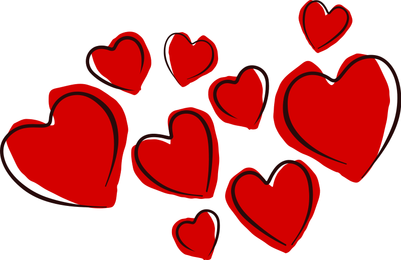 Free Stock Photos | Illustration Of Red Hearts | # 12878 ...
