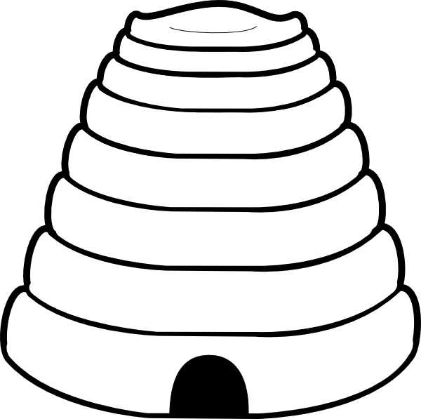 Plain Beehive clip art - vector clip art online, royalty free ...