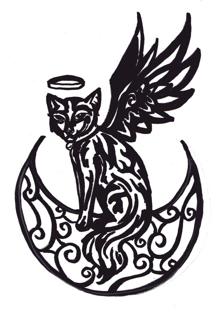 Luna Tribal tattoo design 2