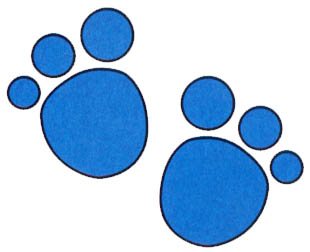 Blue S Clues Paw Print