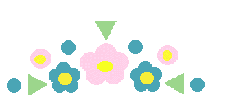 Flower Clip Art - Row of Stylized Flowers - Free Flower Clip Art ...