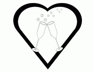 Black and White Wedding Clipart