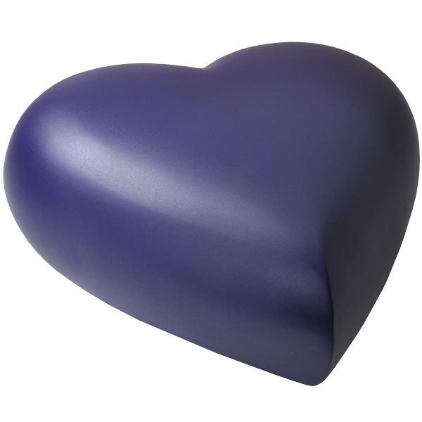 Brass Heart Urn Keepsake- Violet