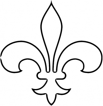 Fleur de Lis coloring page | Super Coloring